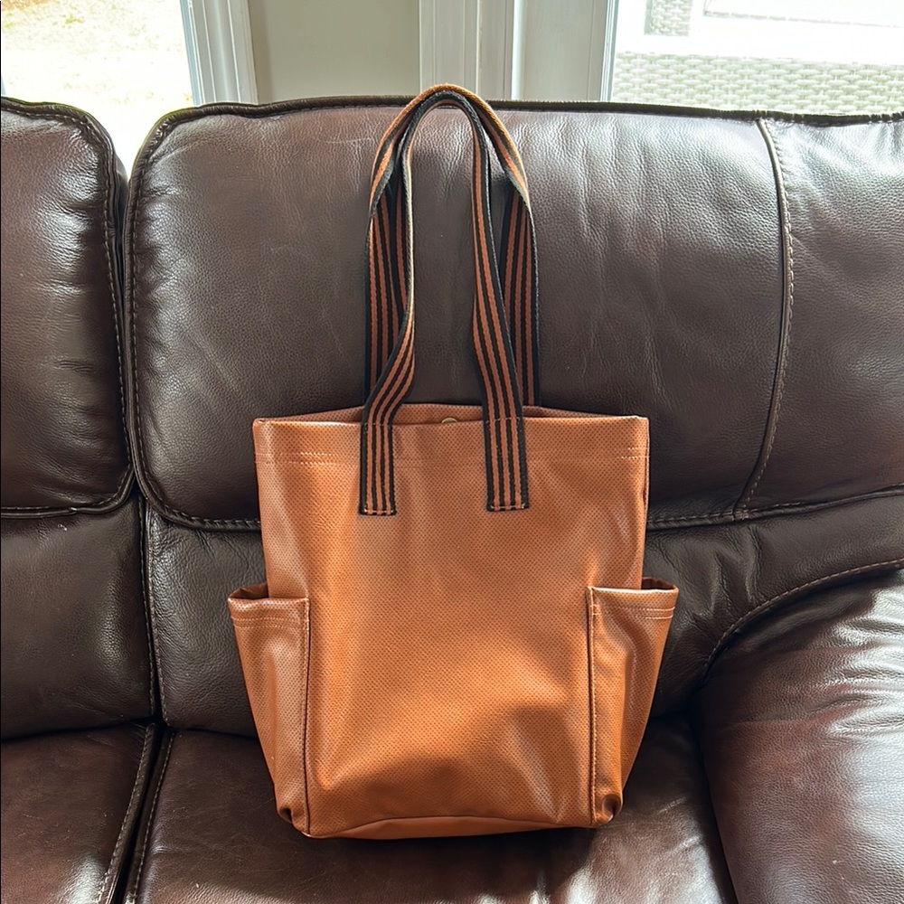 Brown Leather Tote Bag